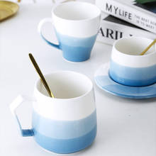 Простая домашняя керамическая чашка для чая в скандинавском стиле, кофейная кружка для путешествий, набор посуды La Hua, чашки и кружки, посуда для напитков 2024 - купить недорого