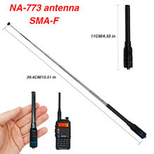Nagoya-antena de walkie-talkie Para Kenwood BaoFeng, dispositivo de banda Dual Flexible, VHF, UHF, SMA hembra, NA-773, UV-5R, UV-82, BF-888S, UV-8D 2024 - compra barato