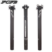 carbon seatpost 0mm Mountain Road Carbon Fibre Bike Seatposts MTB Parts 27.2 30.8. 31.6*350/400/450mm seatpost 27.2 2024 - buy cheap