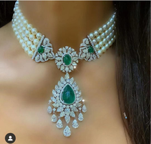 Accking Luxury 2pcs Jewelry Sets  Green For Women Cubic Zircon wedding EARRING AND NECKLACE Bridal Jewelry Sets AFRICAN 2024 - buy cheap