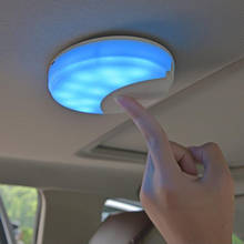 Универсальный автомобильный светильник для чтения, светодиодный магнитный фонарь на крышу автомобиля, зарядка через USB, ночное освещение для стайлинга автомобиля, белый и синий цвета 2024 - купить недорого