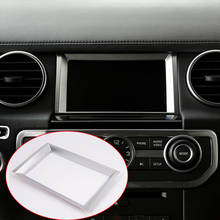 Matte Silver ABS Chrome GPS Navigation Screen Decorative Frame Trim Sticker For Land Rover Discovery 4 2010-2016 Car Accessories 2024 - buy cheap