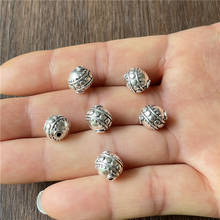 Ju Yuan-Cuentas espaciadoras de aleación de metal, accesorios para fabricación de joyas, 60 uds., 10mm, DIY, pulsera hecha a mano, collar, Conector de Luna 2024 - compra barato