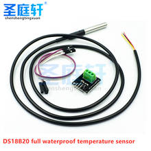 DS18B20 Temperature Sensor Module Kit Waterproof 100CM Digital Sensor Cable Stainless Steel Probe Terminal Adapter for Arduino 2024 - buy cheap