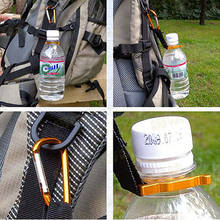 Multi-color prático acampamento caminhadas sobrevivência viajar chave mosquetão garrafa de água fivela gancho titular clipe ferramentas ao ar livre 2024 - compre barato