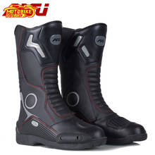 AMU-Botas de Motocross impermeables para hombre, calzado protector de cuero para Motocross, Motocross 2024 - compra barato