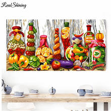 Pintura de diamante 5D DIY de frutas y verduras frescas, cuadrados o redondos de imitación bordado de diamantes, estilo punto de cruz 3D, F433 2024 - compra barato