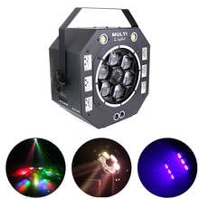 LED Beam Laser Strobe 4in1 RGB UV DMX512 Stage Effect Lights For DJ Disco Birthday Wedding Christmas Decoration Club Bar Light 2024 - buy cheap