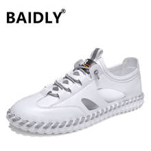 Summer Men's Sandals Breathable Beach Outdoor Shoes Summer Roman Men Sandals High Quality Soft Bottom Male Slippers 2024 - buy cheap