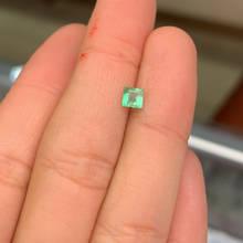 Natural 5 * 5 MM Square Cut Genuine Emerald Loose Gemstone DIY Stone Decoration Jewelry Wholesale Lots Bulk 2024 - buy cheap