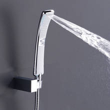 Cabezal de ducha de mano, cascada de rociador de 2 funciones, ahorro de agua de alta presión, cabezal de ducha cuadrado ABS, accesorios de ducha de baño 2024 - compra barato
