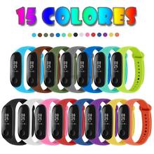 15pcs Straps for Xiao mi Mi Band 3 / Mi Smart Band 4 Bracelets Silicone Watch Band Replacement 15 colors 2024 - buy cheap