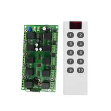 Sistema de Control remoto inalámbrico RF de 10 canales, 433mhz DC 12V 10A, luz de código de aprendizaje Individual/lámpara/banda led 2024 - compra barato