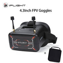 IFlight 4.3inch FPV Goggles NTSC 40CH 5.8GHz with DVR Function Built-in 3.7V/2000mAh battery/ 5.8GHz 40ch Receiver for FPV Drone 2024 - buy cheap