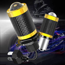 X5plus-farol de motocicleta com lente de led, 6800lm, ba20d, h6, h4, hs1, lâmpada com feixe hi-lo, lâmpada led para farol de moto, 6000k, 12v branco 2024 - compre barato