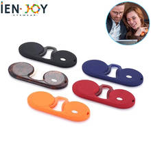 IENJOY Portable Silicone Nose Clip Pocket Reading Glasses for Men Women Small TR Round Frameless Reader Glasses очки для чтения 2024 - buy cheap