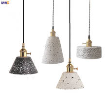 IWHD Nordic White Cement Pendant Lights Fixtures Bar Living Room Kitchen Modern Hanging Lamp Light Suspension Luminaire Lighting 2024 - buy cheap