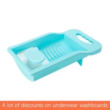 Portable thickened mini washboard non-slip laundry accessories washboard plastic clothes cleaning tool mini washing machine 2024 - buy cheap