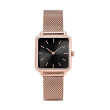 Relógios de luxo para mulheres, pulseira de aço inoxidável, mostrador quadrado de liga, relógio de pulso para mulheres, vestimenta superior 2024 - compre barato