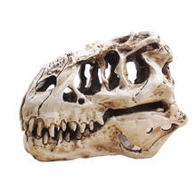T-Rex череп аквариумные украшения домашний декор динозавр тираннозавр Череп Скелет ремесло статуя аквариум подарки 2024 - купить недорого