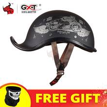 GXT Helmet Motorcycle Vintage Retro Scooter Half Helmet Casco Moto Helmet Moto Capacete Motorbike Riding Helmet Casque Moto 2024 - buy cheap