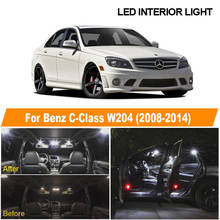 20pcs White Canbus LED Bulbs Interior Map Dome Light Kit For 2008-2014 Mercedes-Benz C Class W204 Sedan License Plate Lamp 2024 - buy cheap