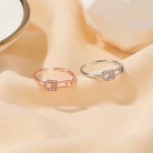 Anéis de zircônio de cobre para mulheres, joias punk para casal, anéis de dedos, sonserina steam, anel geométrico 2024 - compre barato