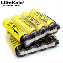 LiitoKala-batería de litio recargable Lii-35S, 14000mAh, 1S4P, 3,7 V, 18650, 3500mAh x 4, 14ah, alambre de silicona para soldadura DIY 2024 - compra barato