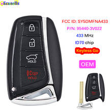 OEM Keyless Entry Smart Car Remote Key Fob 433MHZ ID70 Chip for HYUNDAI Azera 2015 2016 2017 FCC ID: SY5DMFNA433 95440-3V022 2024 - buy cheap