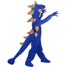 Disfraz de dinosaurio para niños, traje de fiesta de Halloween, de colores verde, amarillo y azul, mono t-rex, Ankylosaurus 2024 - compra barato