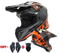 Шлем для мотокросса на все лицо, мотоциклетный шлем для езды по бездорожью 2024 - купить недорого