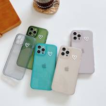 Transparent Love Phone Case For iPhone 12 Pro 12 11Pro Max XR XS Max X 7 8 Plus SE 2020 12 Mini Shockproof Soft TPU Back Cover 2024 - buy cheap
