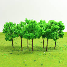 50pcs/100pcs N Z Scale Model Trees Light Green Roadside Trees Iron Wire 45mm Train Layout Set G4524 2024 - buy cheap