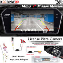 Koorinwoo-Monitor Multimedia HD para coche, con vista trasera, Bluetooth, MP5, FM, vista trasera, cámara de aparcamiento, Marco europeo, Detector de coche 2024 - compra barato