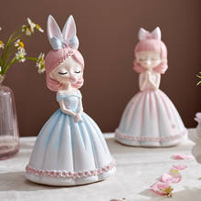 Resin Fairy Figurines Home Decoration Accessories Mini Girl Model Angel Statues Children's Bed Room Decoration Birthday Gifts 2024 - buy cheap