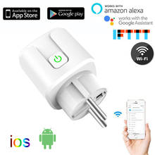 WiFi Smart Plug 16A EU Socket Adaptor Tuya Smart Life APP Voice Remote Control Power Monitor Timer Work With Alexa Google Home 2024 - buy cheap