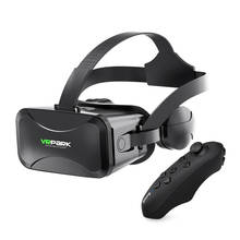 VRPARK VR Виртуальная реальность glase с контроллером 3D VR гарнитура для iPhone Android Smartphone 4,5-6,7 дюймов 2024 - купить недорого