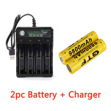 GTF 3.7V 18650 9800mAh Rechargeable Battery 2/4/8pcs Battery + 4 Slots 3.7V 18650 USB charger 2024 - buy cheap