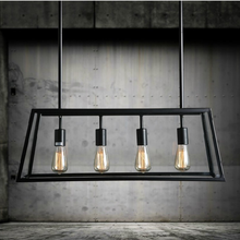 Lámpara colgante vintage negra, luces de estilo loft industrial, creativa, nórdica, retro, Araña, edison, comedor, lámparas de habitación 2024 - compra barato