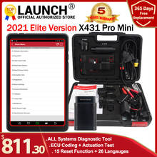 Launch X431 Pro Pros mini OBD2 Diagnostic WiFi BT OBDII Diagnostic Scanner ECU Coding Automotive Tools as Launch x431 V+ 2024 - compre barato