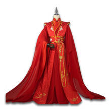 Disfraz de Anime Tian Guan Ci Fu Xie Lian para hombre y mujer, traje de Cosplay de Tai Zi Yue Shen para boda, vestido rojo para Halloween 2024 - compra barato