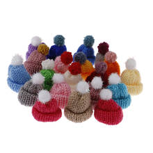 10Pcs Mini Handmade Small Knitting Hat for DIY Dolls Decoration Phone case Decoration 3.5CM 2024 - buy cheap