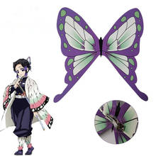 Wholesale Japanese Anime Demon Slayer Kimetsu no Yaiba Kochou Shinobu Cosplay Butterfly Headwear Prop Hair Cosplay Accessories W 2024 - buy cheap