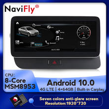 Navifly MSM8953 4GB+64GB Android 10.0 car multimedia player for Audi Q5 8R 2009-2016 Navigation gps carplay 4G LTE WIFI DSP 2024 - buy cheap