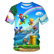 Kids Classic Game 3D Mario Luigi Print T-shirts Costume Boys Girls Summer Children Clothes Tees Adult Men Women Casual Tshirts 2024 - buy cheap