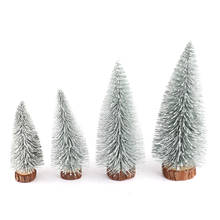 15cm to 30cm Small Decorated Christmas Tree Fake Pine Tree Mini Artificial Christmas Tree Santa Snow Home Decoration 2024 - buy cheap