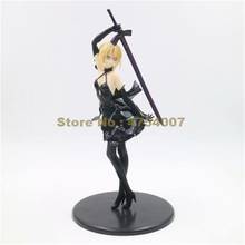 anime fate / stay night saber black suit action figure pvc collection model 28cm Toy 2024 - buy cheap