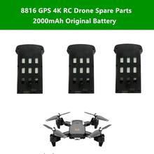 Piezas de repuesto para Dron teledirigido GPS 4K 8816, batería Original de 2000mAh para 8816, GPS, seguimiento inteligente, cámara 4K HD, Control remoto, Quadcopter 2024 - compra barato