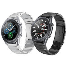 Correa de reloj de Metal de acero inoxidable para Samsung Galaxy Watch 3 LTE, correa de muñeca de 45mm, accesorios de pulsera de 41mm 2024 - compra barato