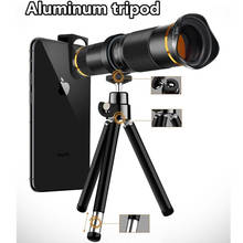 Телеобъектив 38X HD монокулярный телескоп объектив камеры телефона для iPhone Android Мобильный телефон Смартфон объектив с мини-штативом 2024 - купить недорого